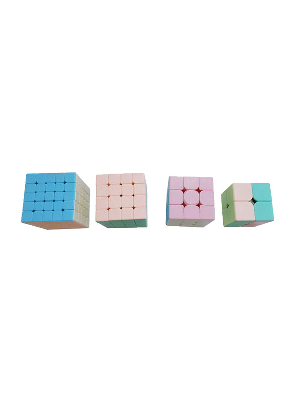 

Generic 4-Piece Multi Design Rubik Puzzle Toy Set, 5 x 5cm, Multicolour