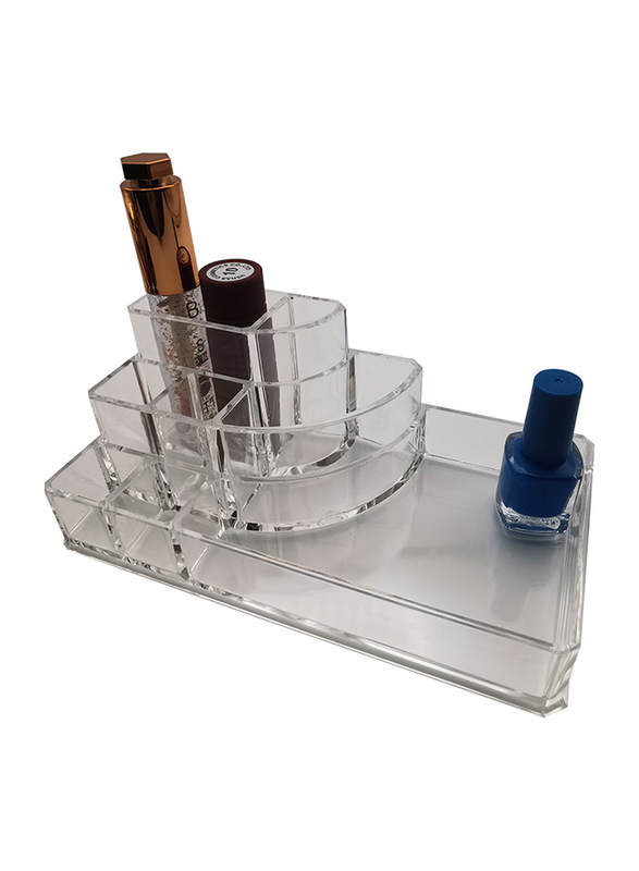 Acrylic Makeup Organizer Cosmetic Box Lipstick & Jewelry Storage Case Holder, Clear