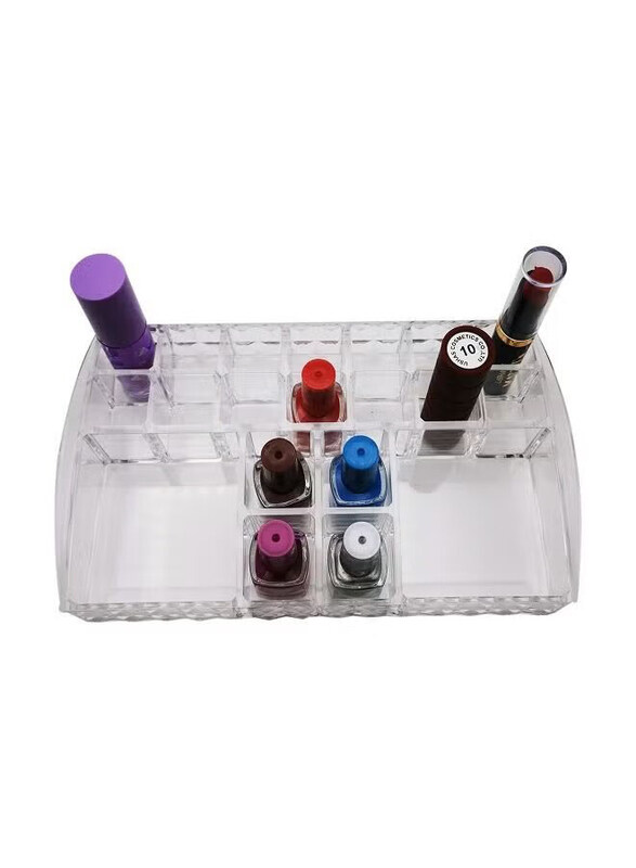 

Generic 20-Compartments Make Up Organiser, Clear