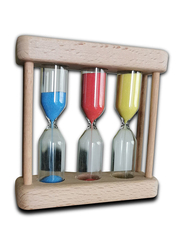 Sand Hourglass Timer Wood Frame, Brown