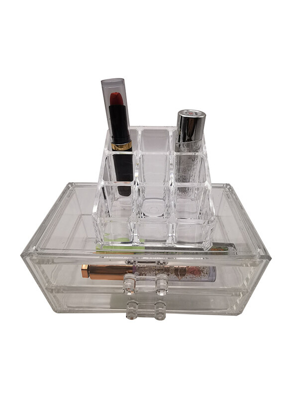 

Unbranded Acrylic Makeup Organizer Cosmetic Jewerly and Lipisticks Display Box, Clear