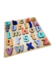 Wooden Board English ABC Alphabet Jigsaw Puzzle Letters Kids Toy, Ages 3+