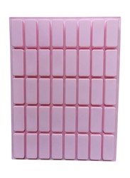 29cm 40-Cavity Caramel Rectangle Baking Mould, 29 x 22cm, Pink