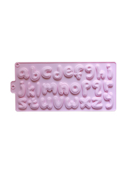 Alphabet letters 3D Silicone Fondant Cake Decoration Kitchen Baking Tool Mold DIY, Pink