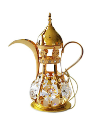 Crystal Temptations Gold Plated Coffee Pot Showpiece, 3.5-inch, Gold