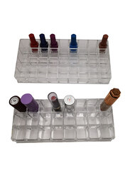 Acrylic Lipstick Holder Stand Display Cosmetic Makeup Organizer Case, Clear