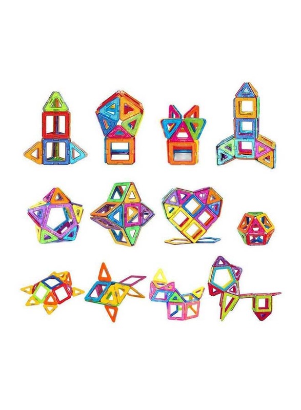 Xinbida Magical Magnet Building Blocks Designer Construction Set, 46 Pieces, Ages 3+, Multicolour