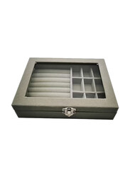 Asmat Multi Compartment Jewellery Organizer, Grey