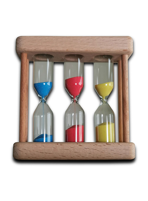 Sand Hourglass Timer Wood Frame, Brown