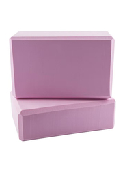 Yoga Block Props Brick, 2 Piece, Purple