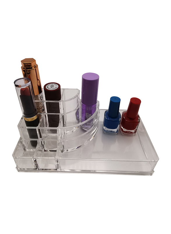 Acrylic Makeup Organizer Cosmetic Box Lipstick & Jewelry Storage Case Holder, Clear