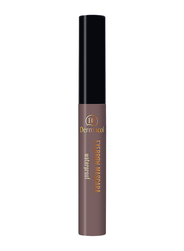 Dermacol Waterproof Eyebrow Mascara, No. 3, Brown