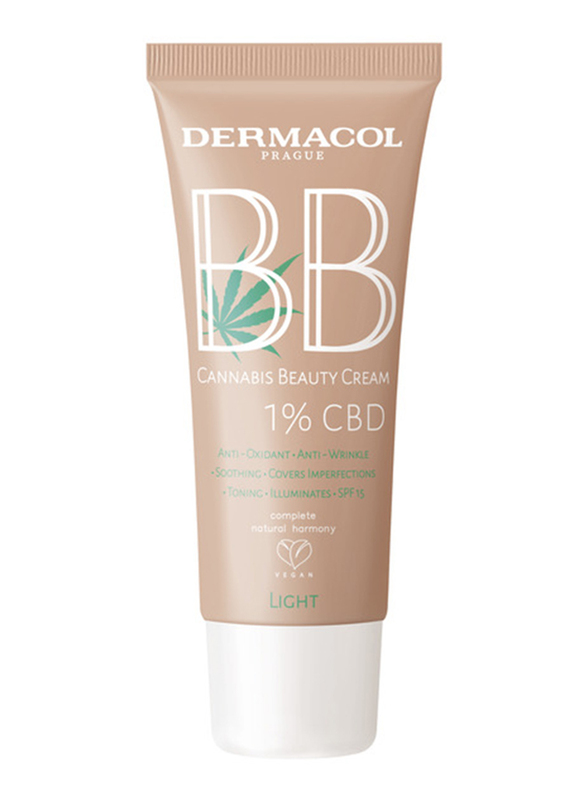 Dermacol BB Cream with Cannabis Beauty Cream, 30ml, Light, Beige