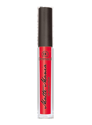 Dermacol Matte Mania Liquid Lip Colour, 3.5ml, No. 55, Red