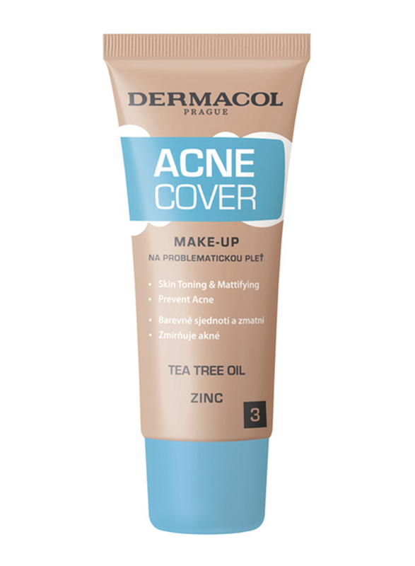 Dermacol Acne Cover Make-Up, 30ml, No 3, Beige