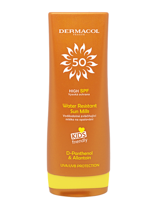 Dermacol SPF 50 Sun Milk Water Resistant Cream, 200ml