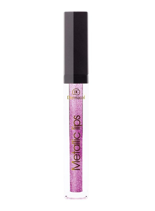 Dermacol Liquid Metallic Lipstick, 8ml, 01 Ice Fairytale, Pink