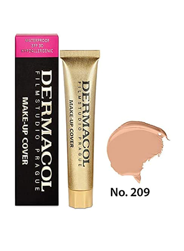 Dermacol Make-Up Cover Full Coverage Foundation, 30gm, Shade 209, Beige