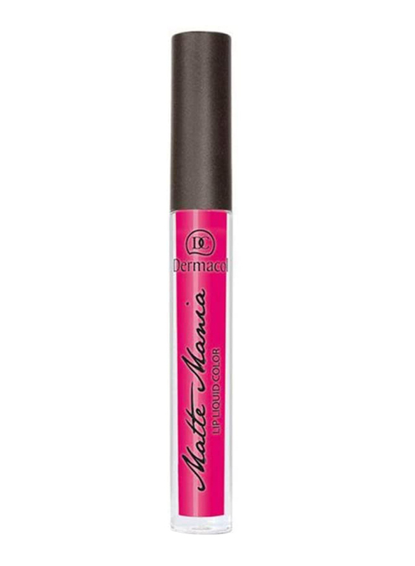 Dermacol Matte Mania Liquid Lip Colour, 3.5ml, No. 24, Red