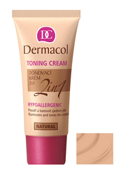 Dermacol 2-in-1 Toning Cream Foundation, 30ml, Natural, Beige