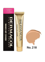 Dermacol Make-Up Cover Full Coverage Foundation, 30gm, Shade 218, Beige