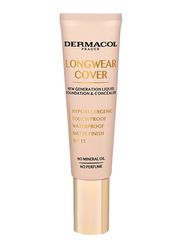 Dermacol Longwear Cover Make-Up Foundation, Porcelain, Pink