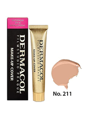 Dermacol Make-Up Cover Full Coverage Foundation, 30gm, Shade 211, Beige