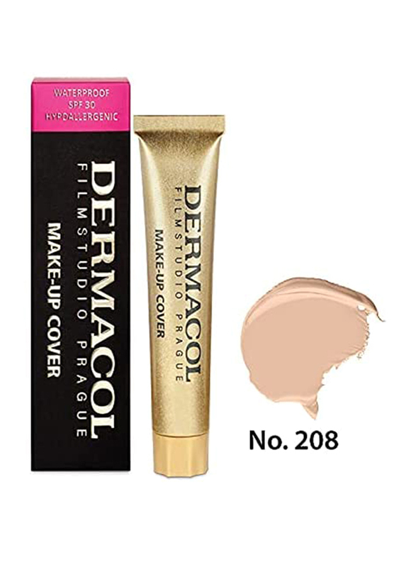 

Dermacol Make-Up Cover Full Coverage Foundation, 30gm, Shade 208, Beige