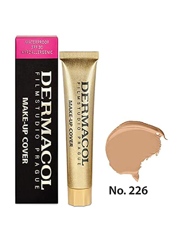 Dermacol Make-Up Cover Full Coverage Foundation, 30gm, Shade 226, Beige