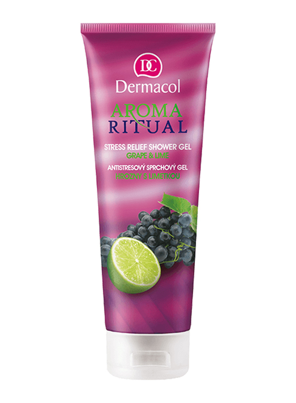 Dermacol Aroma Ritual Grape and Lime Stress Relief Shower Gel, 250ml