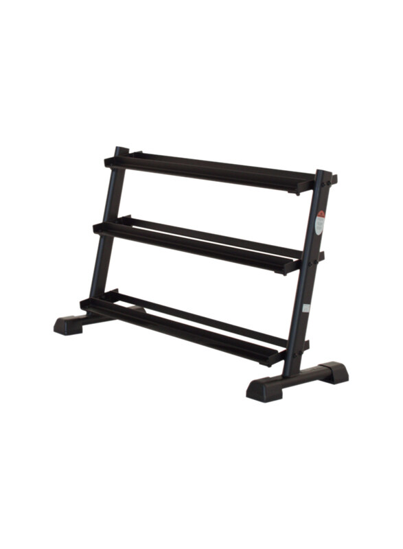 Inspire Fitness 3-Tier Dumbbell Rack, Black