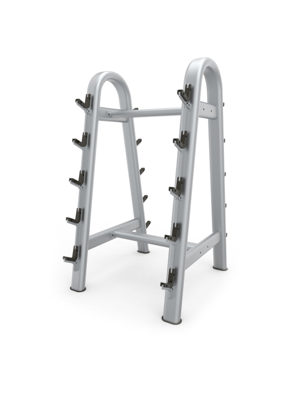 Gainmotion 10-Pair Commercial Barbell Rack, Silver