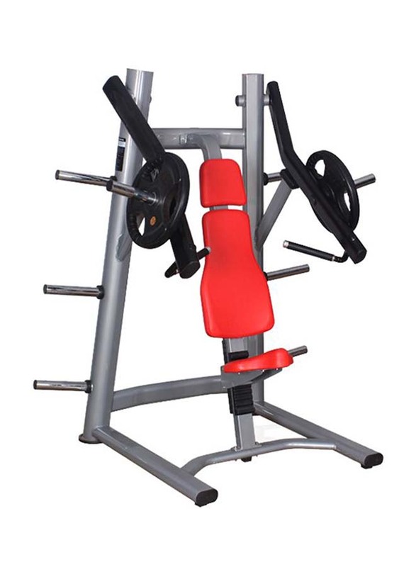 Gainmotion Incline Press Machine with Weight Plates, 3 Piece, Multicolour