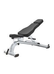 Gainmotion Commercial Adjustable Bench, Black/Silver