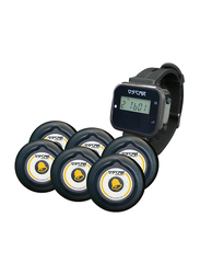 Oscar WPR100 Wrist Pager with 6 Wireless Call Buttons, Black