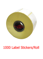 Oscar Sticker Labels for Barcode Label Printer, 5 x 1000 Labels, White