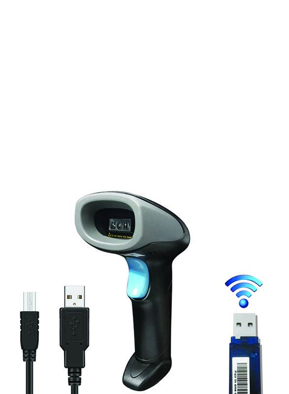 

Oscar OS-60CBR 2-in-1 Wired & Cordless Rechargeable Barcode Scanner, Black
