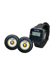 Oscar WPR100 Wrist Pager with 2 Wireless Call Buttons, Black
