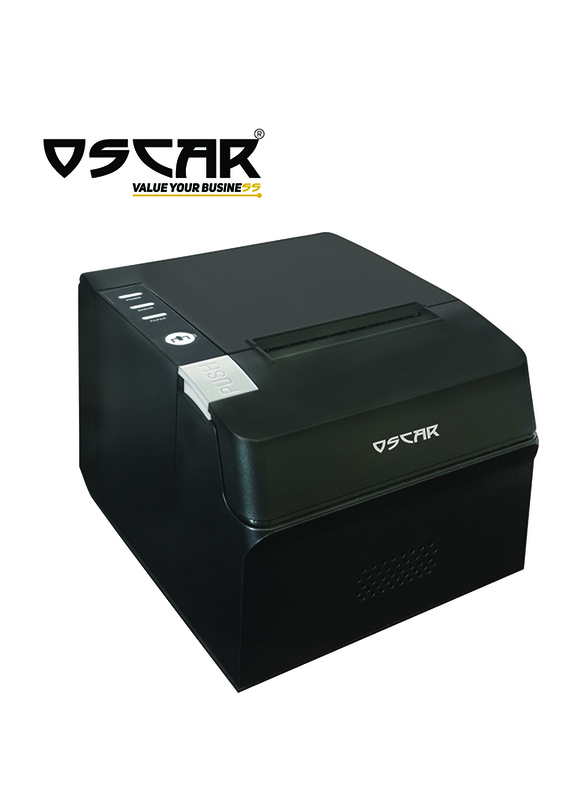 Oscar POS88C Thermal POS Receipt Printer with Auto-Cutter & Kitchen Beep, ESC/POS Support, 80mm, Black