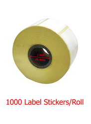 Oscar Sticker Labels for Barcode Label Printer, 20 x 1000 Labels, White