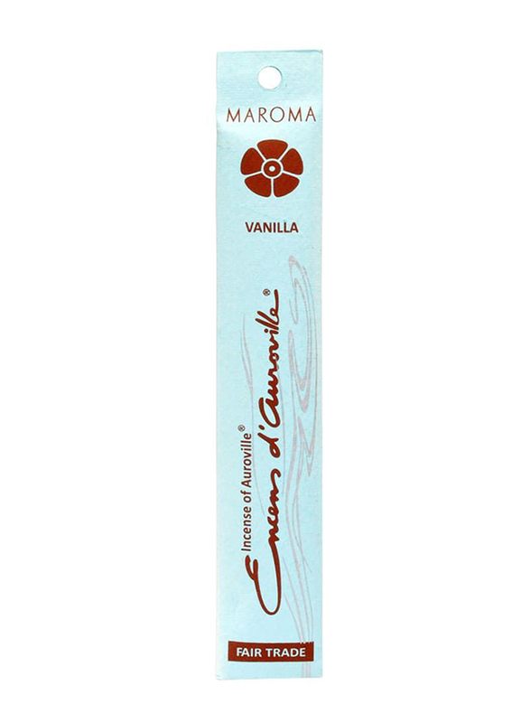 Maroma Vanilla Incense Sticks, 10 Sticks, Brown