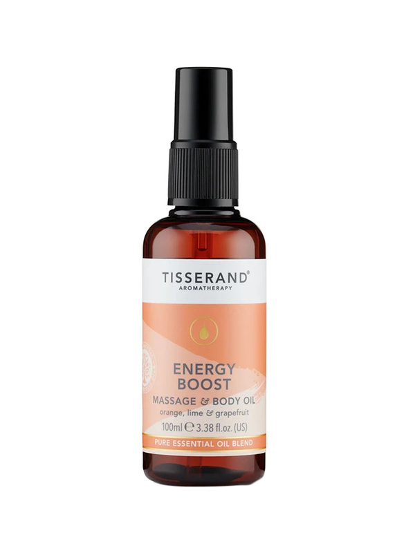 Tisserand Energy Boost Massage and Body Oil, 100ml