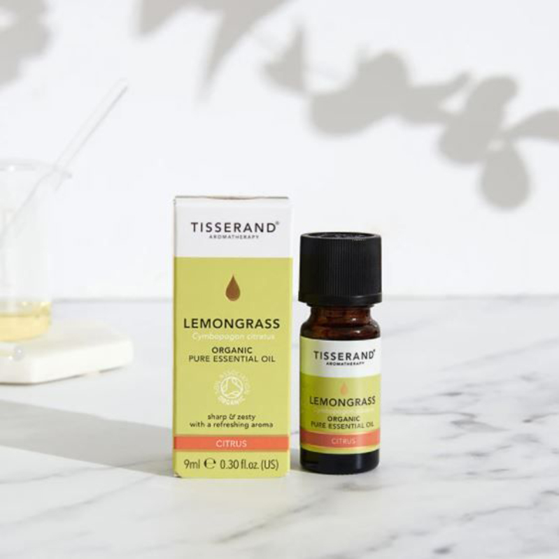 Tisserand Lemongrass Essential Organic Oil, 9ml