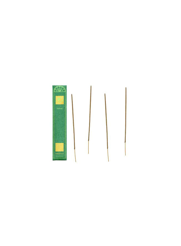 Mereville Vetiver Incense Sticks, 10 Sticks, Brown