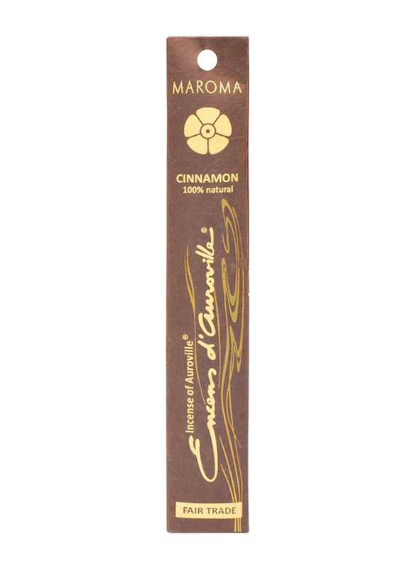 Maroma Cinnamon Incense Sticks, 10 Sticks, Brown
