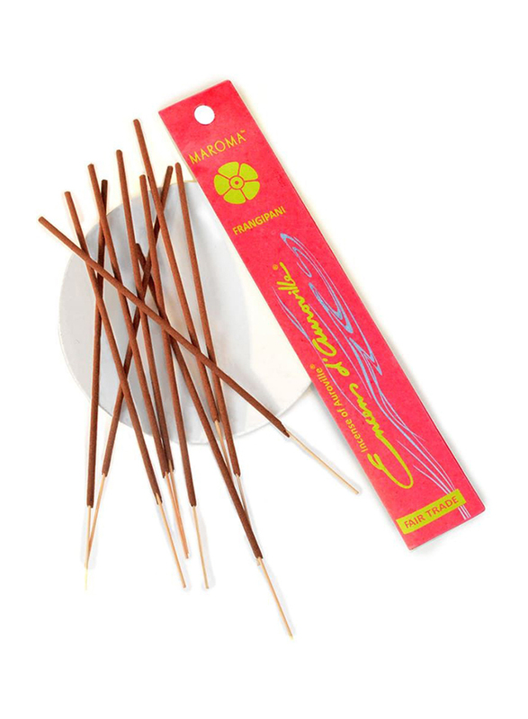 Maroma Frangipani Incense Sticks, 10 Sticks, Brown