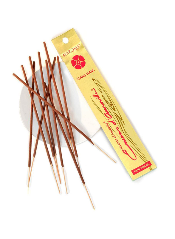 Maroma Ylang Ylang Incense Sticks, 10 Sticks, Brown