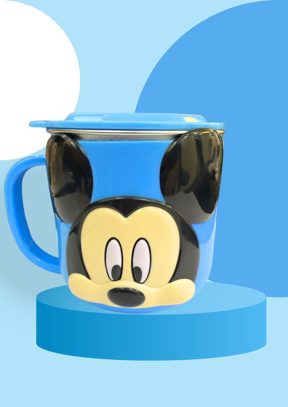 Kids Stainless Steel 3D Mug w/ Disney Characters (Mickey Blue) 126g