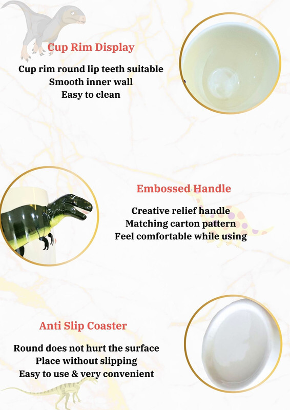 Ceramic 3D  Coffee Mug, Hand-Painted Mug Cute Animal Tea Mugs, Coffee Cup, Ideal Gift for Kids/Teenagers/Man/Woman  Corporate Gifting, Premium Mug 13.5 oz.( T-REX )