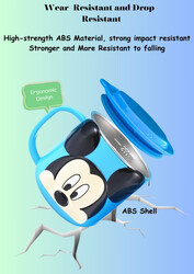 1pc 3D Cartoon Kids Drink Water Cup Stainless Steel Milk Cup 300ml ( Mickey Blue )